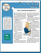 Jan 2009 E Tech Newsletter-Nurture Marketing With ACT! 